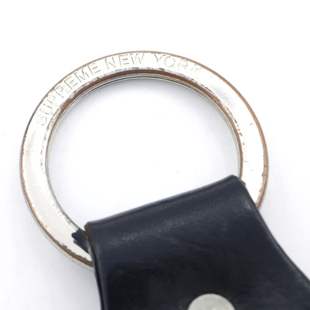 SUPREME(シュプリーム) 23SS ×HTC Hollywood Trading Company Studded Keychein スタッズ レザー キーチェーン キーホルダー ブラック