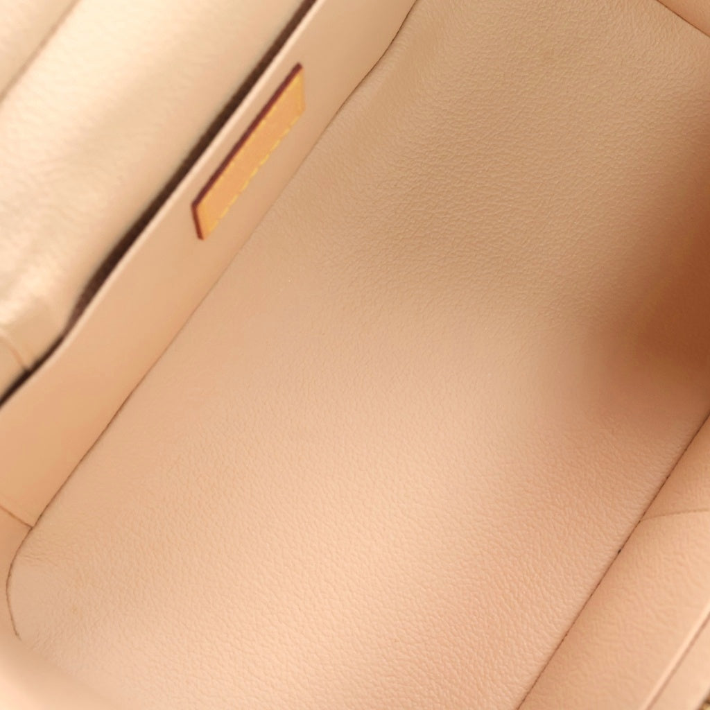LOUIS VUITTON(ルイヴィトン) モノグラム ニースBB ハンドバッグ バニティ バッグ 収納 メイクポーチ ブラウン レザー×PVC M42265 ゴールド金具 レディース
