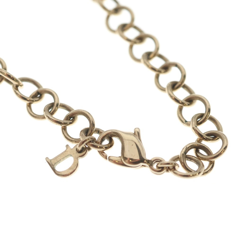 DIOR(ディオール) ラインストーン ハート キー ネックレス ゴールド レディース
