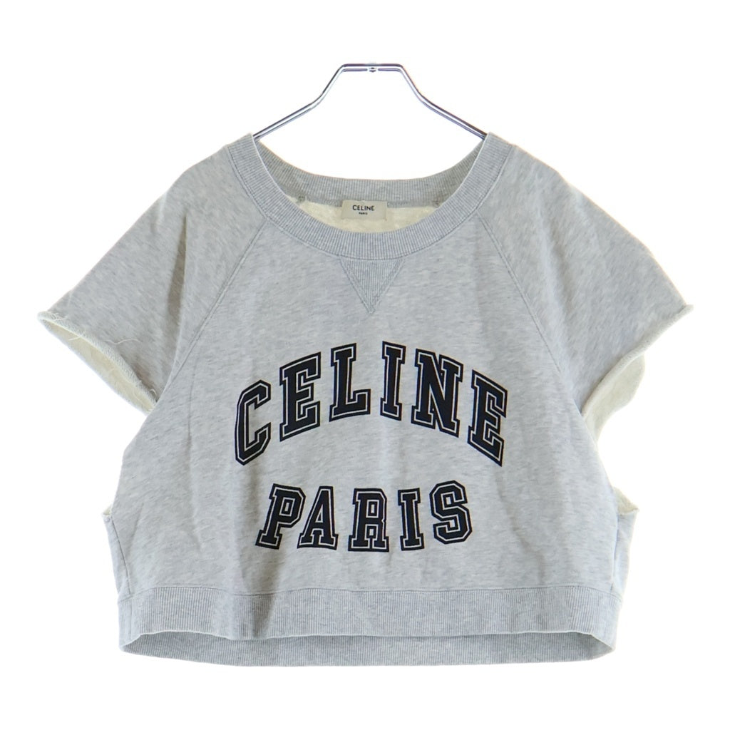 CELINE(セリーヌ) ロゴ クロップド スウェット カットソー グレー 2Y599670Q レディース