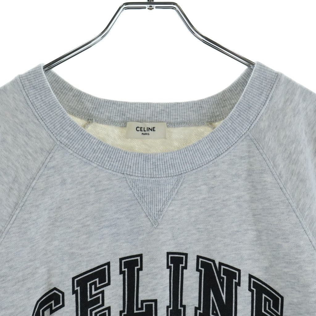 CELINE(セリーヌ) ロゴ クロップド スウェット カットソー グレー 2Y599670Q レディース