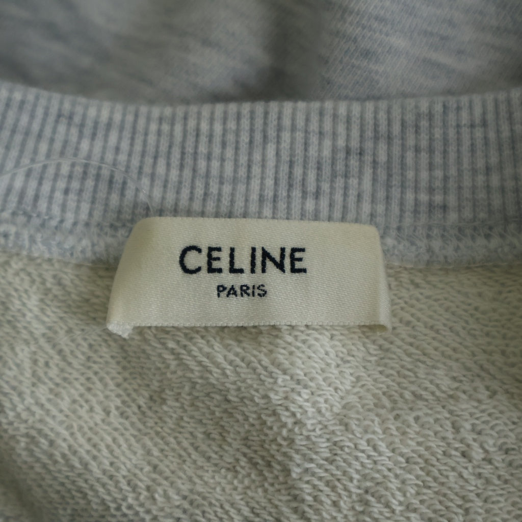 CELINE(セリーヌ) ロゴ クロップド スウェット カットソー グレー 2Y599670Q レディース