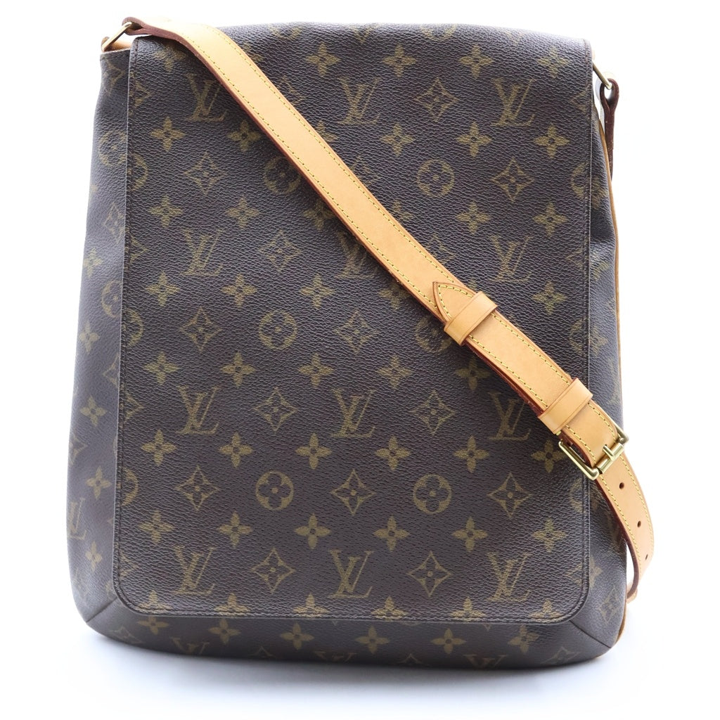 LOUIS VUITTON(ルイヴィトン) モノグラム ミュゼット PVC レザー ショルダーバッグ ブラウン M51256 レディース