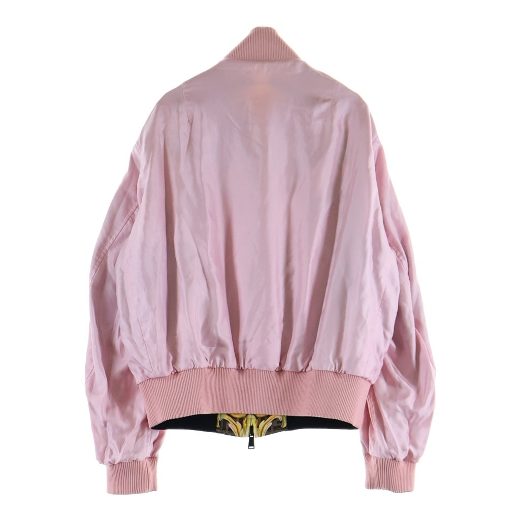 FENDI(フェンディ) ×VERSACE フェンダーチェ ブルゾン ジャケット シルク 総柄 ピンク/ゴールド FW1091 レディース