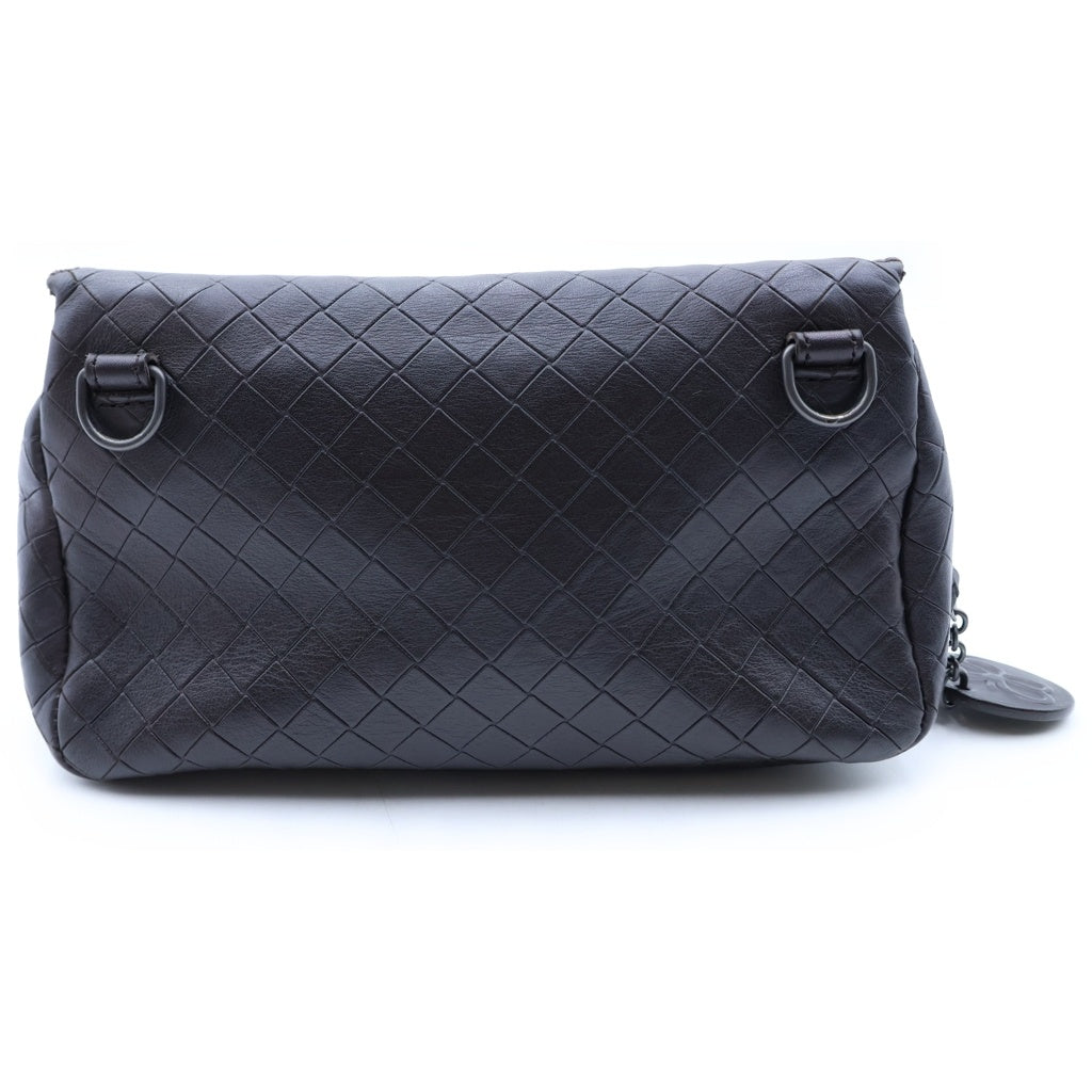 BOTTEGA VENETA(ボッテガヴェネタ) イントレチャート チェーンショルダーバッグ ブラウン レザー 230455-bv レディース
