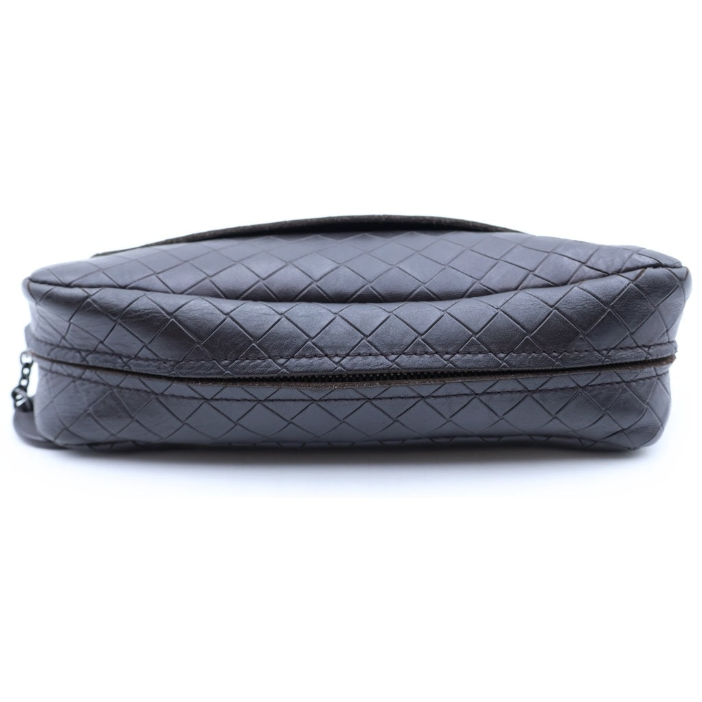BOTTEGA VENETA(ボッテガヴェネタ) イントレチャート チェーンショルダーバッグ ブラウン レザー 230455-bv レディース