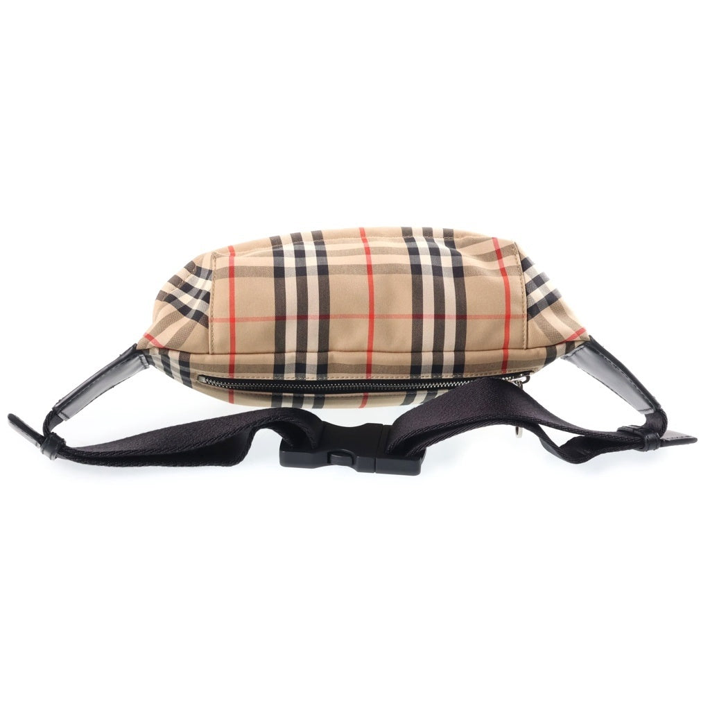 BURBERRY(バーバリー) ノバチェック ボディウエストバッグ ブラウン ナイロン レディース