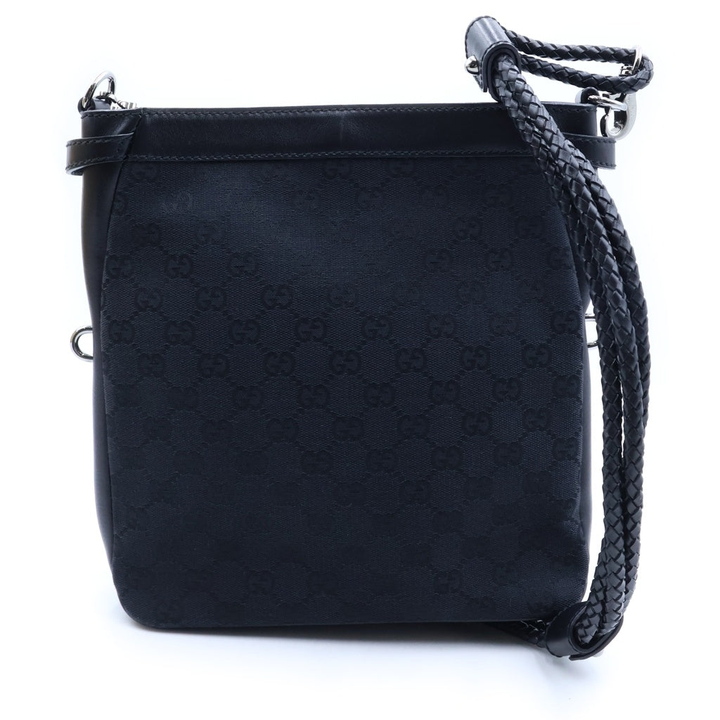 GUCCI(グッチ) GGキャンバス ショルダーバッグ ブラック キャンバス 109106 レディース
