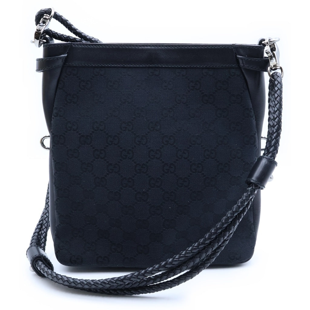 GUCCI(グッチ) GGキャンバス ショルダーバッグ ブラック キャンバス 109106 レディース