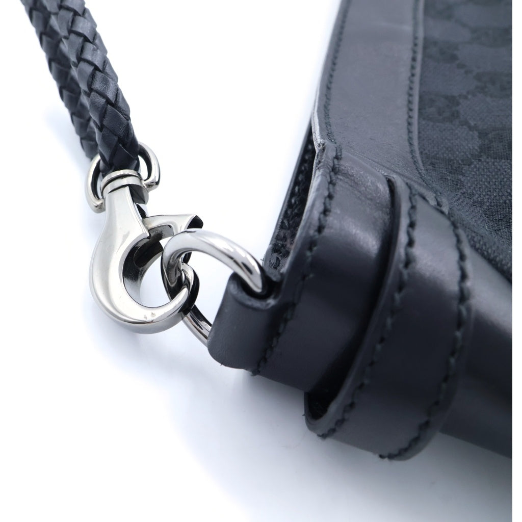 GUCCI(グッチ) GGキャンバス ショルダーバッグ ブラック キャンバス 109106 レディース