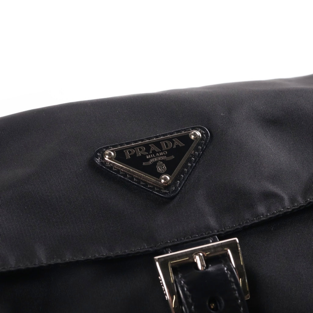 PRADA(プラダ) トライアングルロゴ ショルダーバッグ ブラック ナイロン BT0501