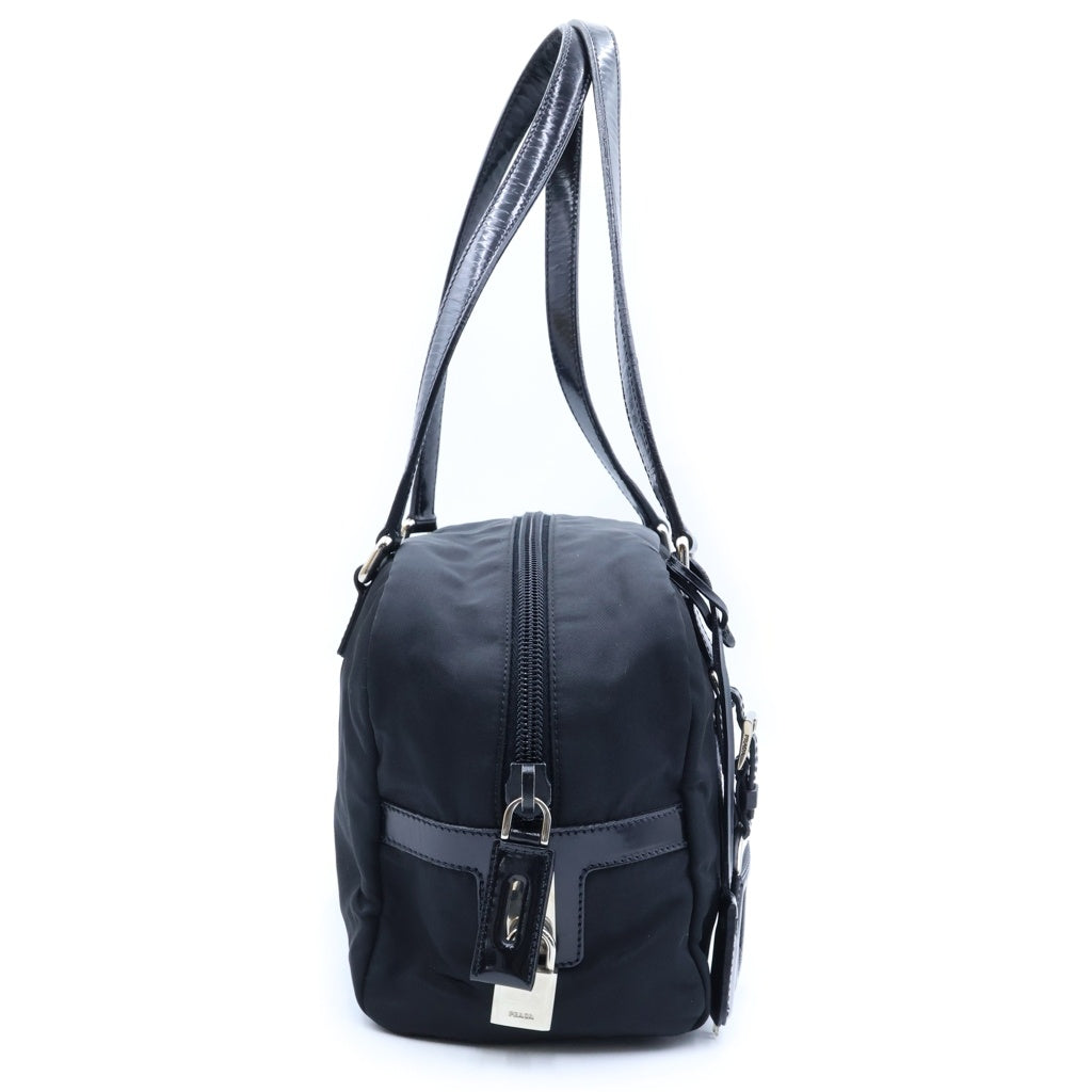 PRADA(プラダ) ミニボストンバッグ ブラック ナイロン ハンドバッグ BR3150 レディース
