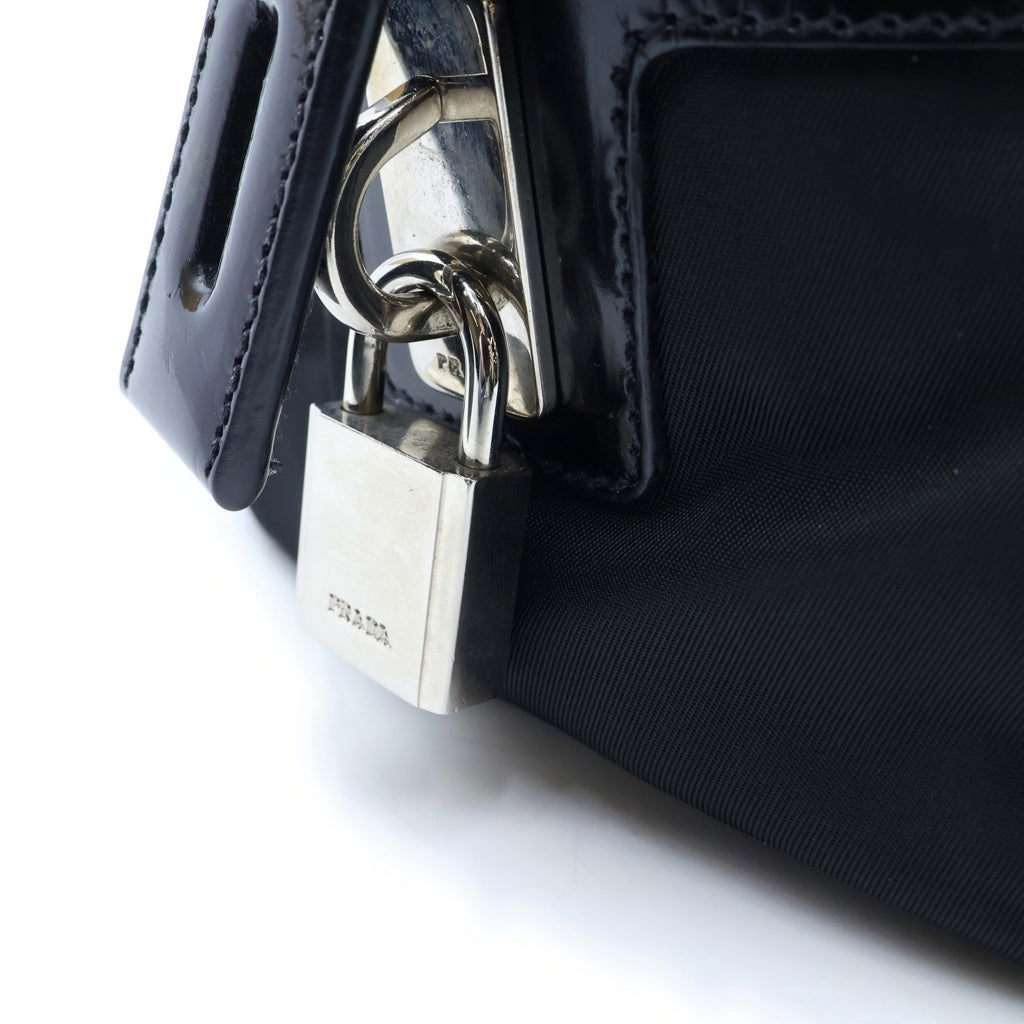 PRADA(プラダ) ミニボストンバッグ ブラック ナイロン ハンドバッグ BR3150 レディース