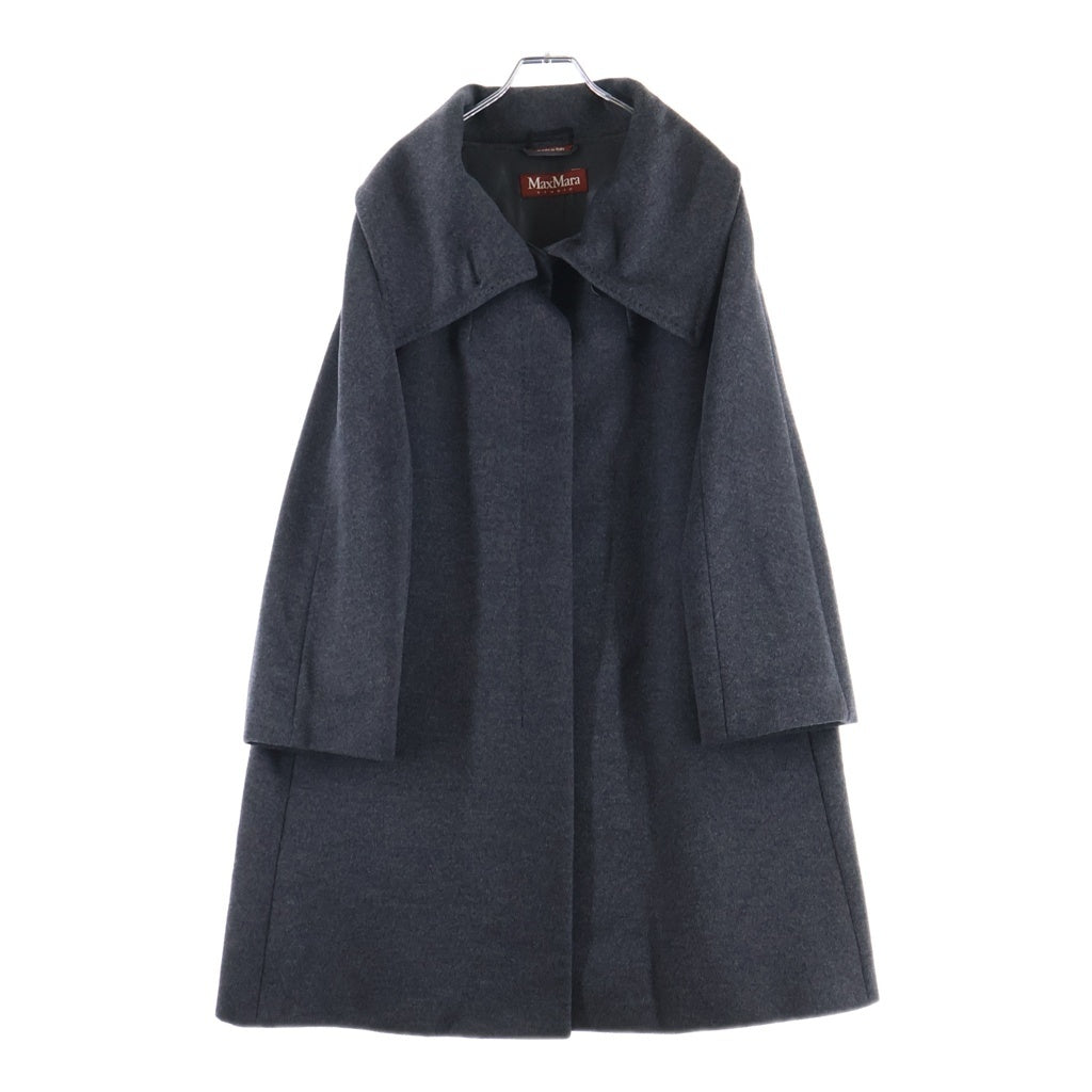 Max Mara(マックスマーラ) Studioライン スタンドネック バージンウールロングコート グレー 60861513 レディース
