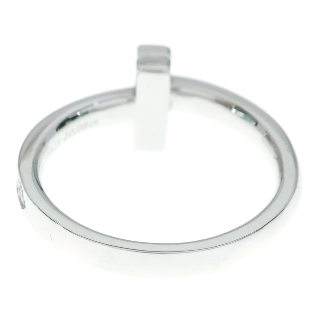 TIFFANY & Co.(ティファニー) Tワン ナロー ダイヤ リング ホワイトゴールド #8 Au750WG レディース
