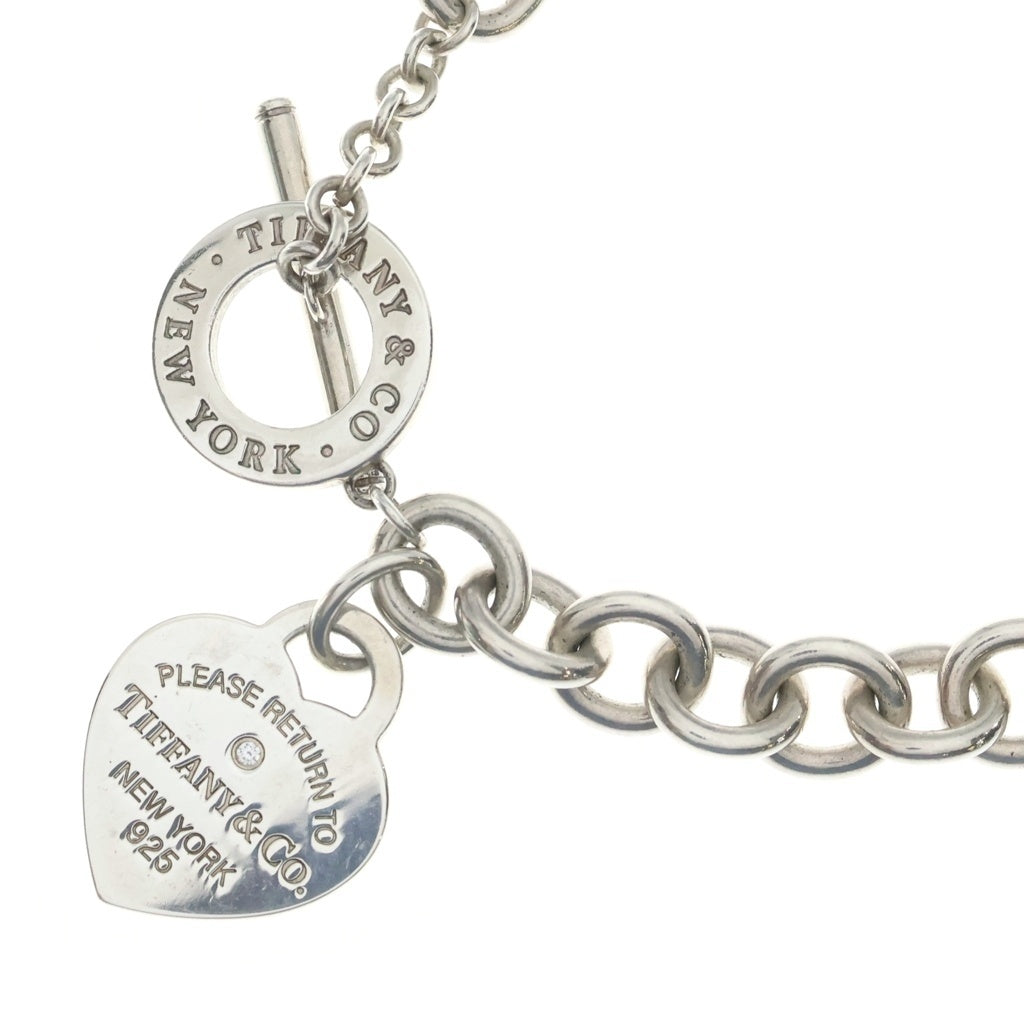 TIFFANY & Co.(ティファニー) リターントゥティファニー ハートタグ 1PD ダイヤ ネックレス ペンダント チェーン シルバー Ag925 レディース