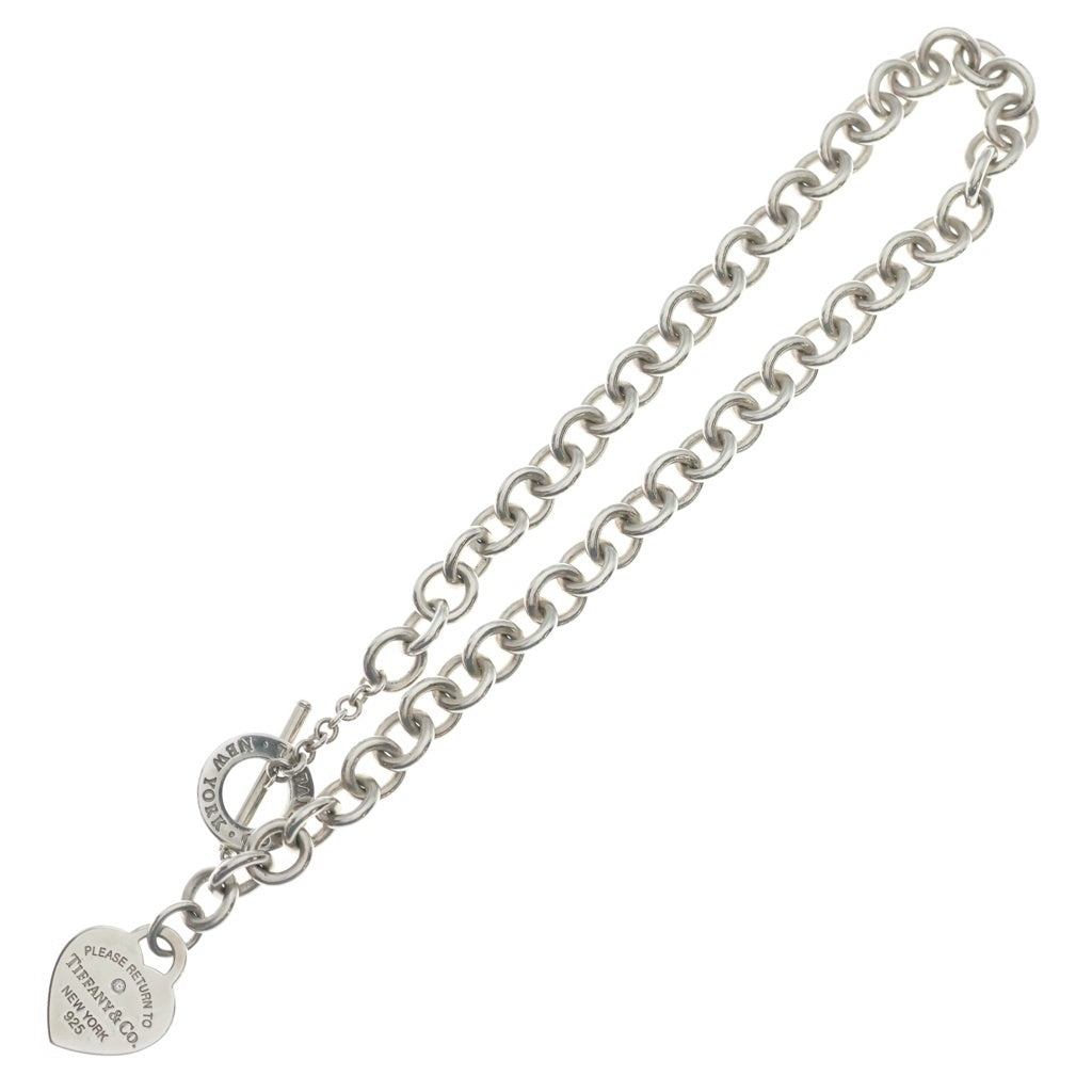 TIFFANY & Co.(ティファニー) リターントゥティファニー ハートタグ 1PD ダイヤ ネックレス ペンダント チェーン シルバー Ag925 レディース