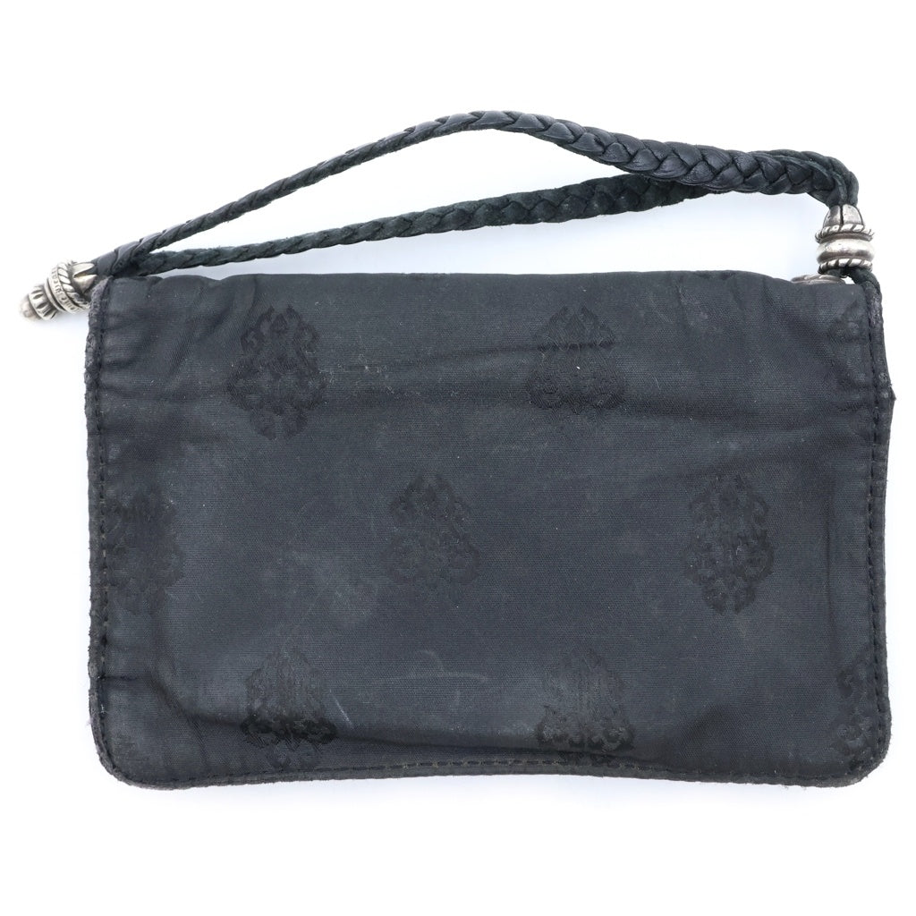 CHROME HEARTS(クロムハーツ) 2ZIPウォレット ナイロン 二つ折り財布 ブラック