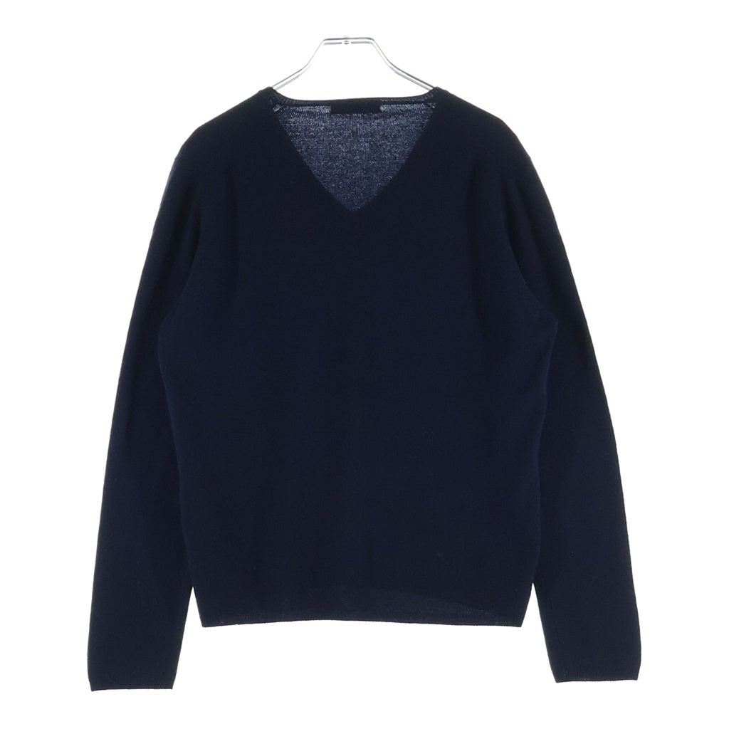 PRADA(プラダ) カシミヤ Vネックニットセーター ネイビー レディース