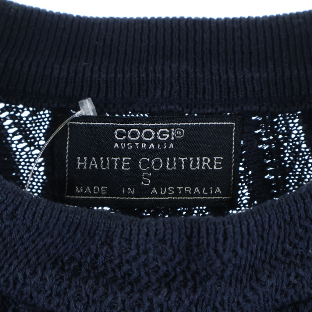 COOGI(クージー) 3D クルーネックケーブルニット ネイビー #S レディース