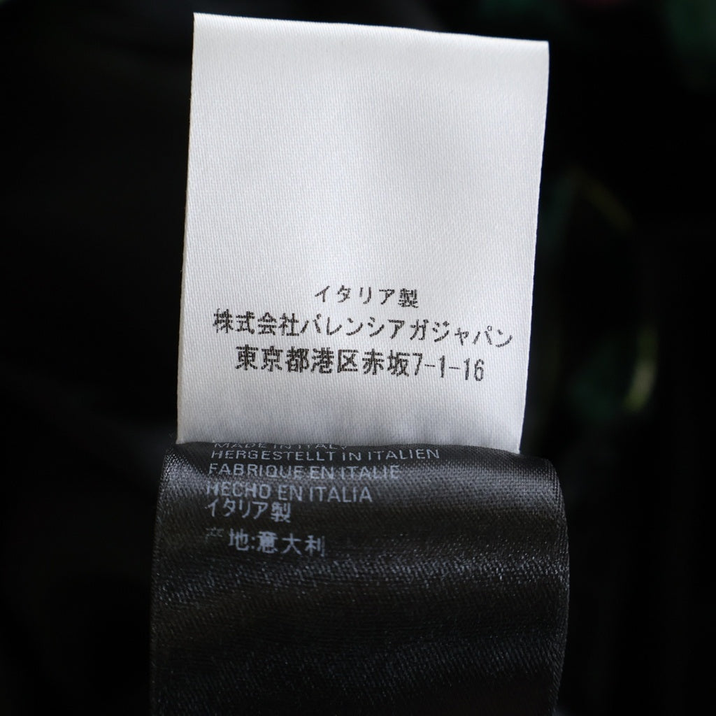 BALENCIAGA(バレンシアガ) フラワープリント スカート ブラック×マルチカラー #36 601192 TGLN7 レディース