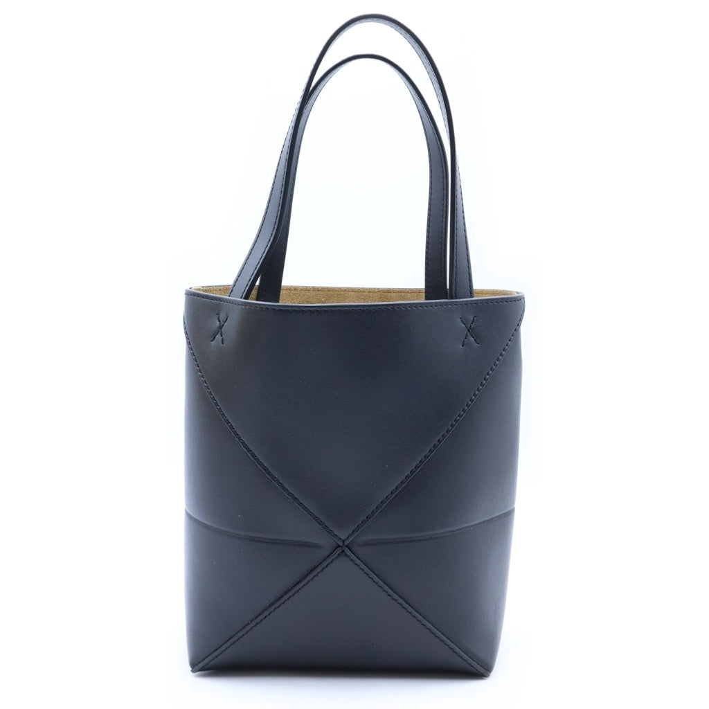 LOEWE(ロエベ) パズルフォルド トートバッグ 2way ショルダー ミニ レザー ブラック レディース