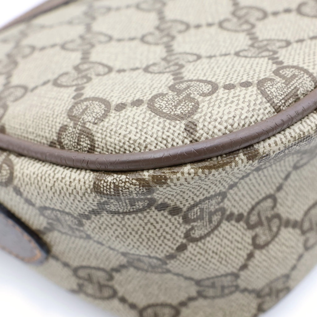 GUCCI(グッチ) オールドグッチ ショルダーバッグ シェリーライン GGスプリーム キャンバス レザー ブラウン 89 02 054 レディース