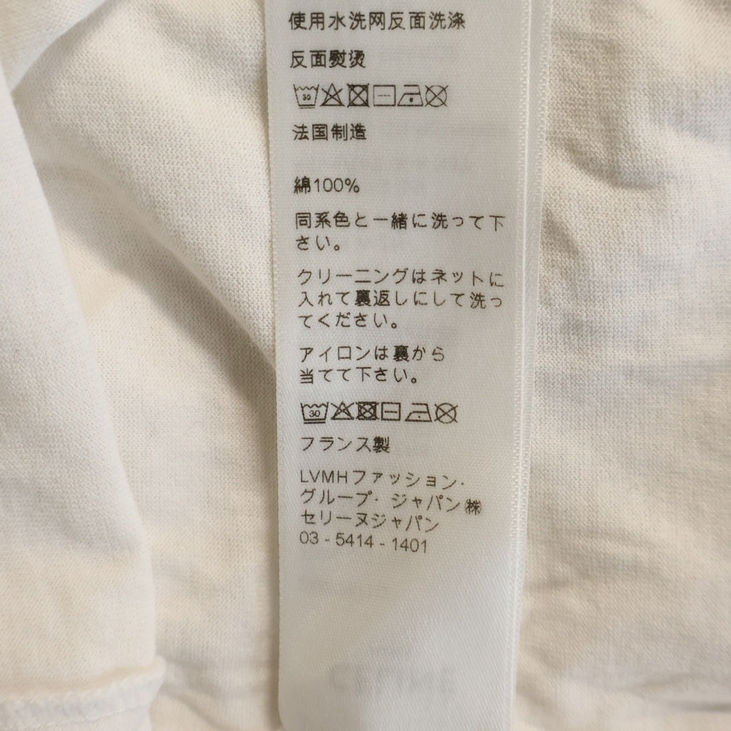 CELINE(セリーヌ) トリオンフ クラシックロゴ 半袖Tシャツ ホワイト/ブラック コットン レディース