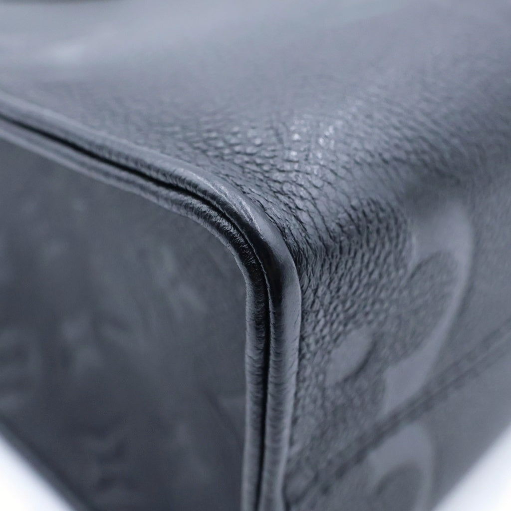 LOUIS VUITTON(ルイヴィトン) モノグラム・アンプラント オンザゴーPM 2WAYバッグ ハンドバッグ ショルダーバッグ トートバッグ ブラック レザー M45653 ゴールド金具 レディース
