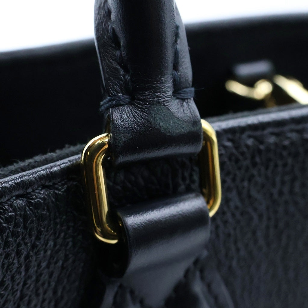 LOUIS VUITTON(ルイヴィトン) モノグラム・アンプラント オンザゴーPM 2WAYバッグ ハンドバッグ ショルダーバッグ トートバッグ ブラック レザー M45653 ゴールド金具 レディース