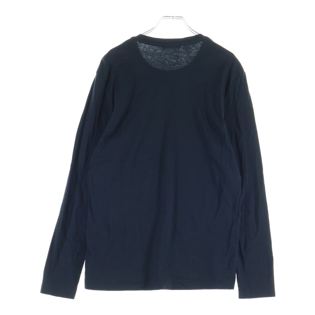 BLACK LABEL CRESTBRIDGE(ブラックレーベルクレストブリッジ) チェック柄 長袖カットソー ロングTシャツ ブラック/レッド コットン
