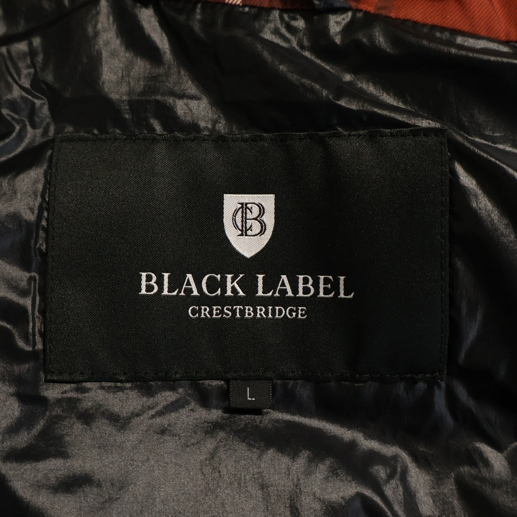 BLACK LABEL CRESTBRIDGE(ブラックレーベルクレストブリッジ) ナイロン ダウン ジャケット レッド/イエロー 51F04-803-15