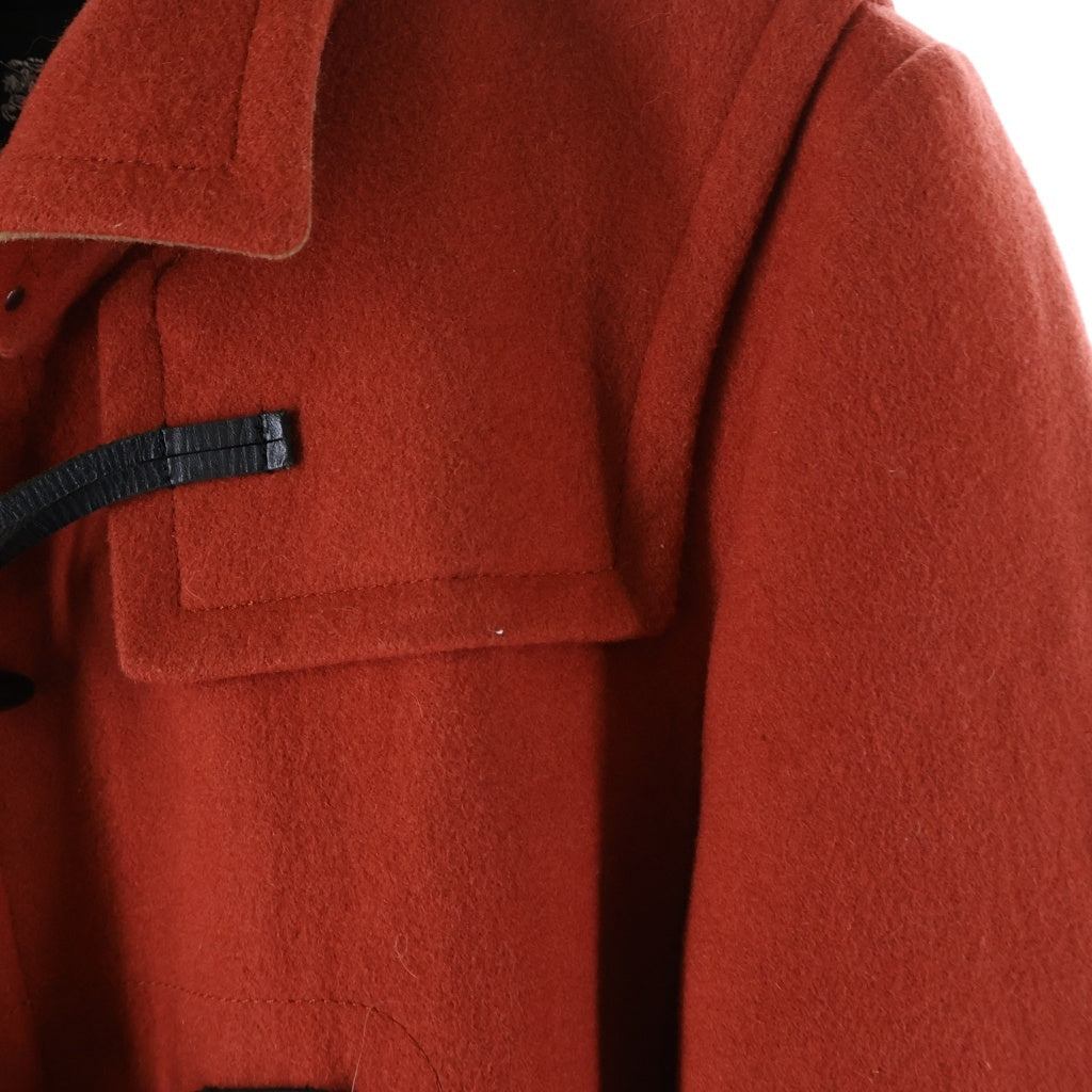 BURBERRY BLACK LABEL(バーバリー ブラックレーベル) ダッフルコート 中綿 レッド ウール