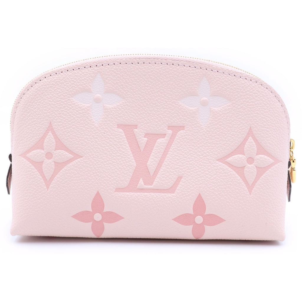 LOUIS VUITTON(ルイヴィトン) モノグラム アンプラント ジャイアント ポシェット・コスメティック ポーチ レザー ピンク M80502 ICタイプ レディース