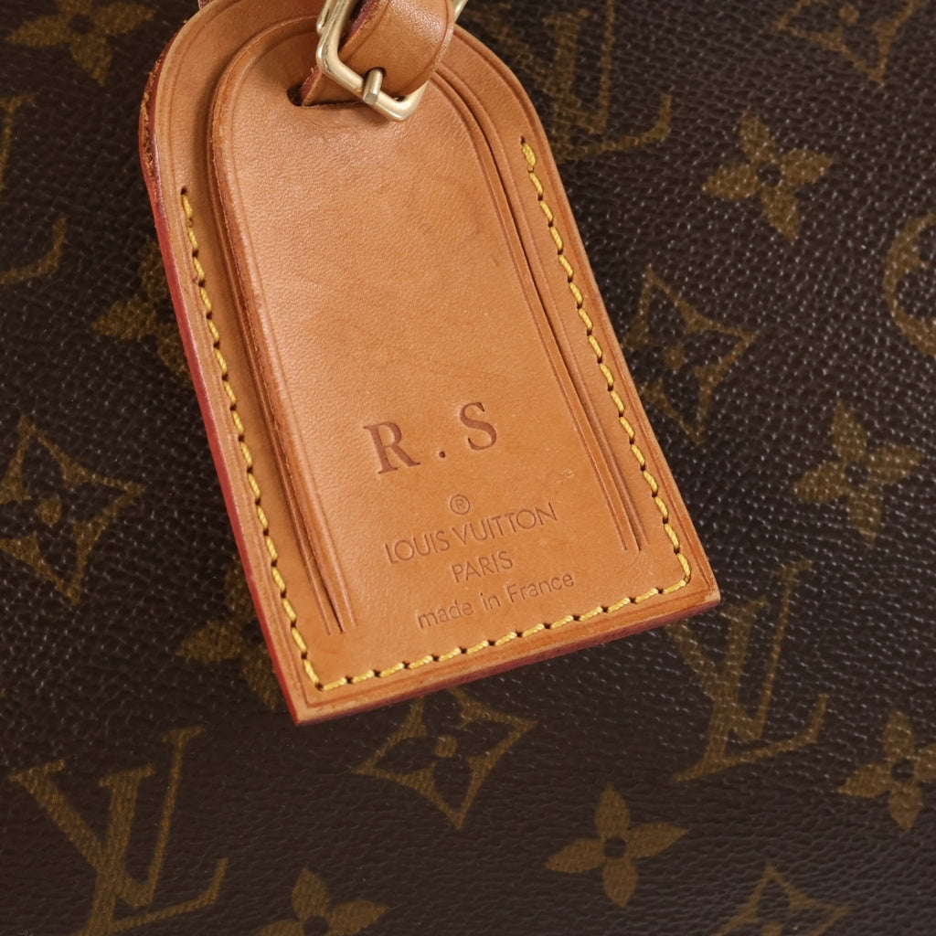 LOUIS VUITTON(ルイヴィトン) モノグラム サックシャス 2WAYハンドバッグ ショルダーバッグ トラベルバッグ ブラウン レザー×PVC M41140 ゴールド金具 レディース