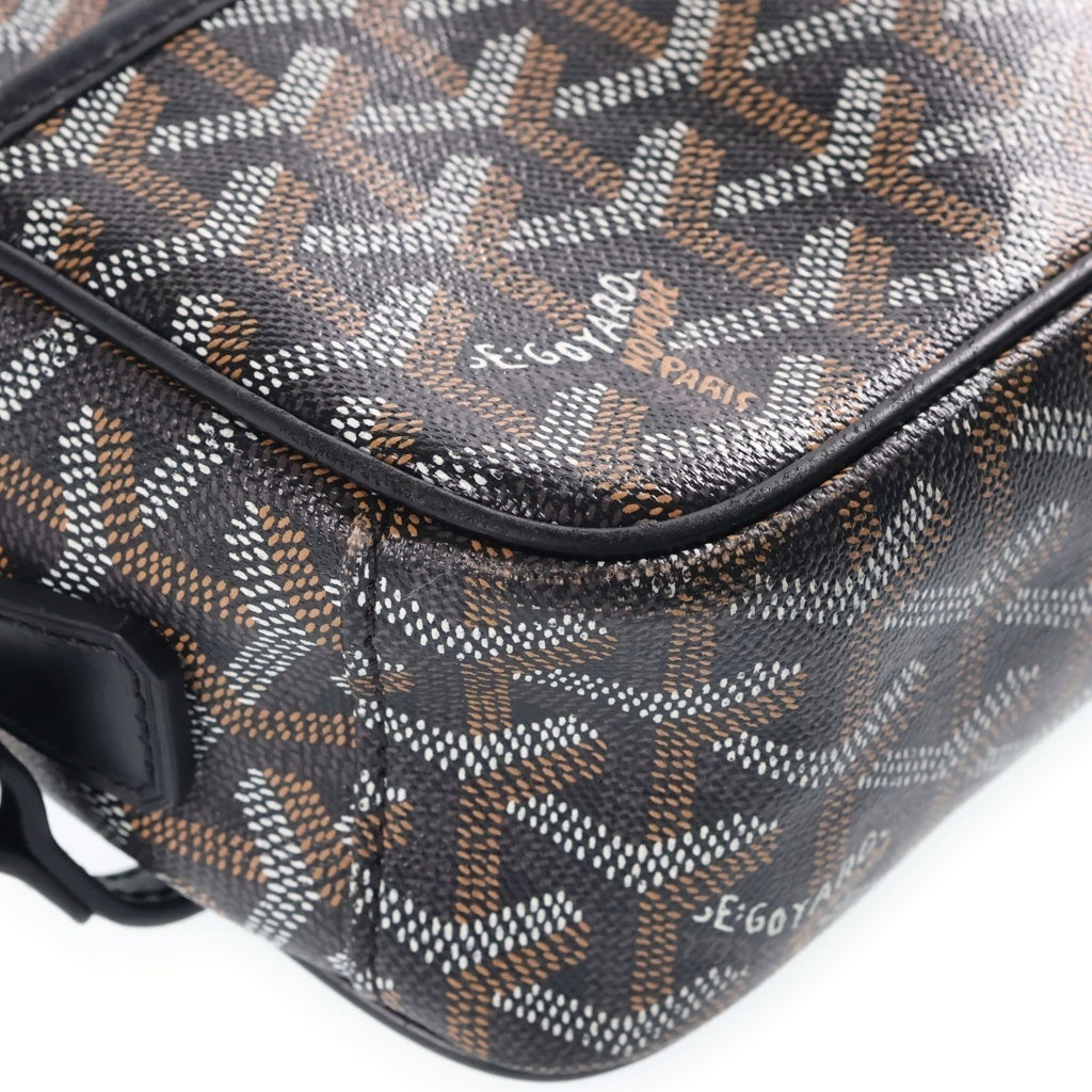 GOYARD(ゴヤール) カップヴェールPM ショルダーバッグ ブラック PVC×レザー シルバー金具 レディース