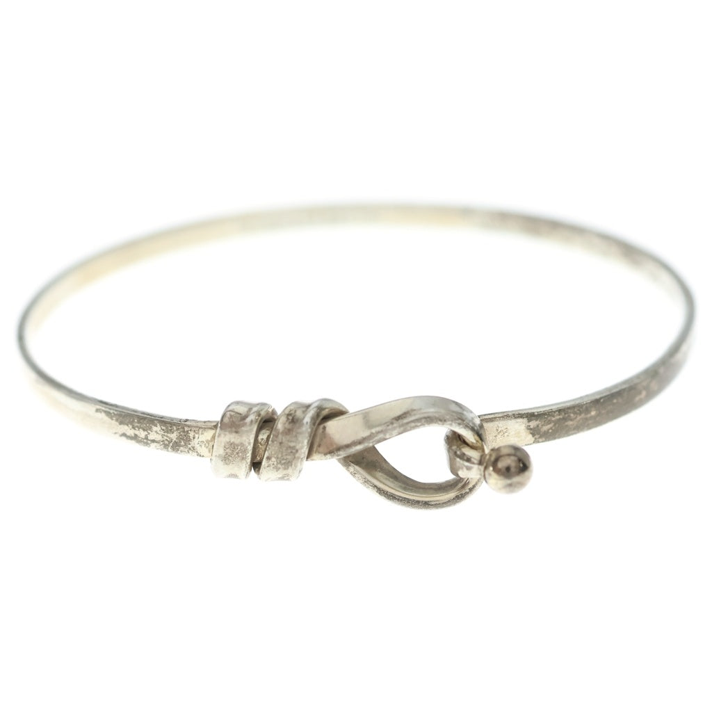 TIFFANY & Co.(ティファニー) フック&アイ ノット バングル SV925 Au750シルバー×ゴールド レディース