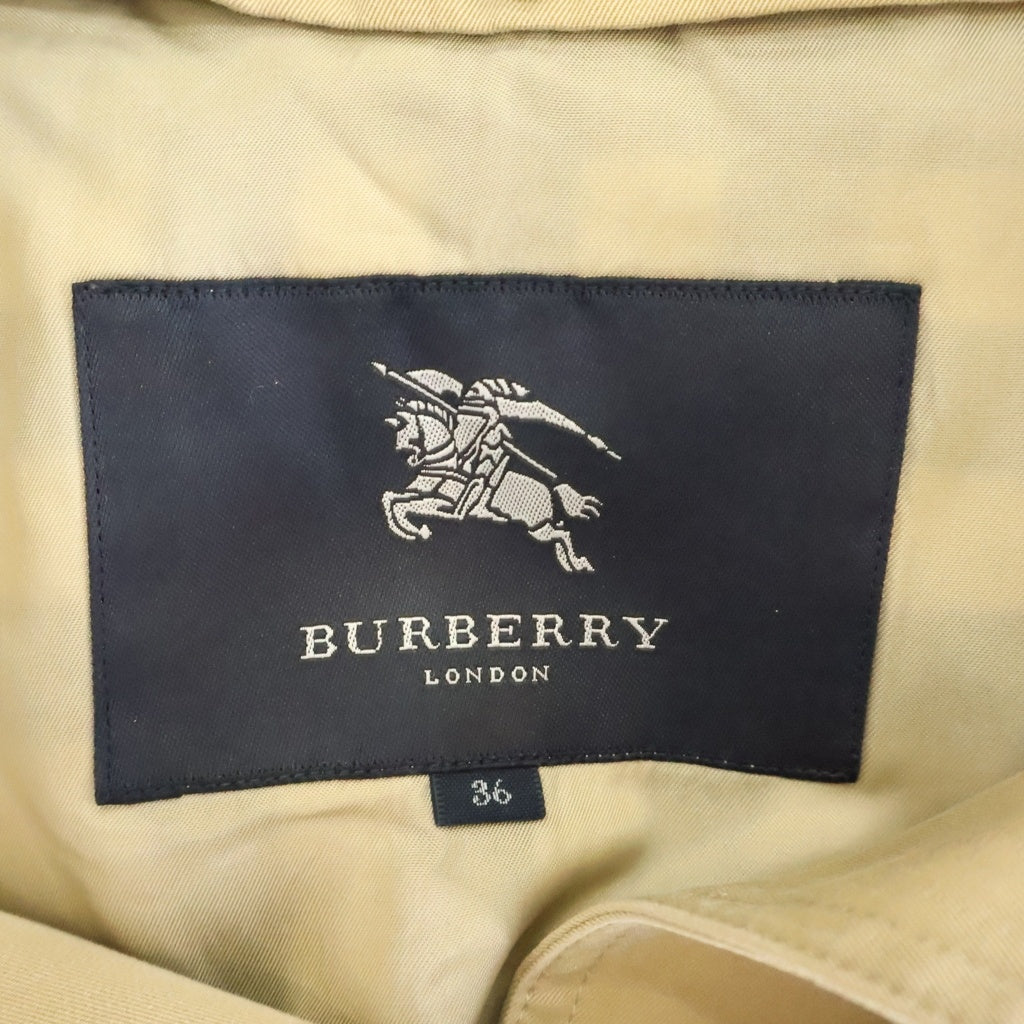 BURBERRY(バーバリー) ダブルトレンチロングコート ベージュ レディース