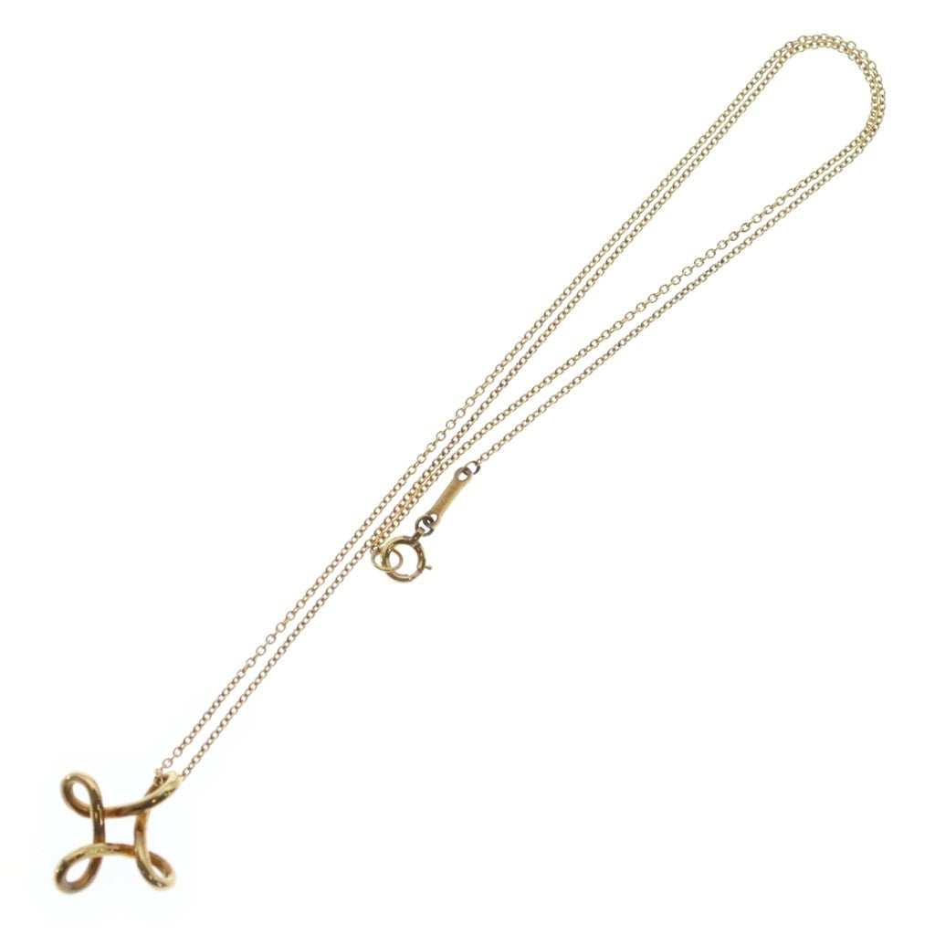 TIFFANY & Co.(ティファニー) インフィニティ クロス ネックレス Au750 K18 イエローゴールド レディース