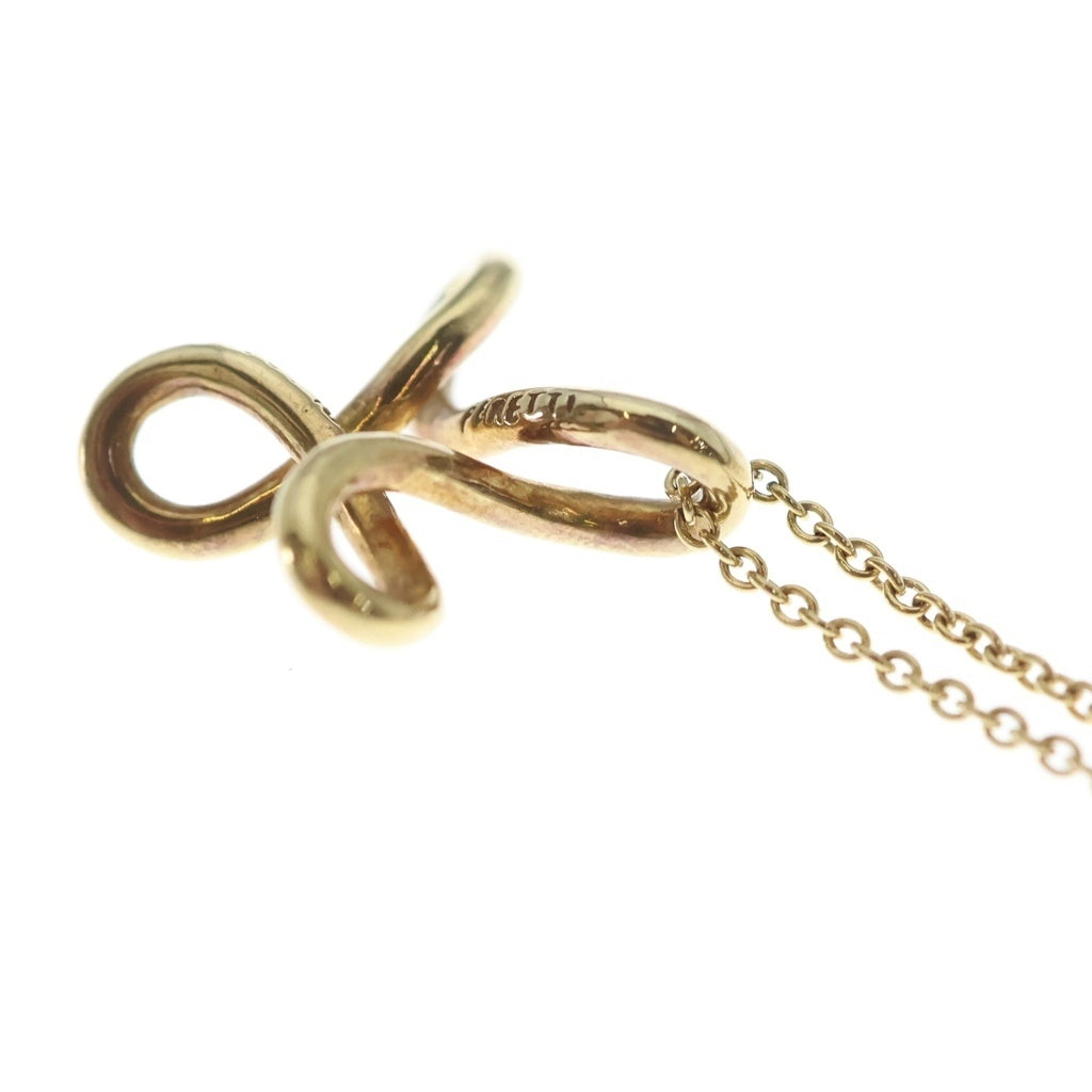 TIFFANY & Co.(ティファニー) インフィニティ クロス ネックレス Au750 K18 イエローゴールド レディース