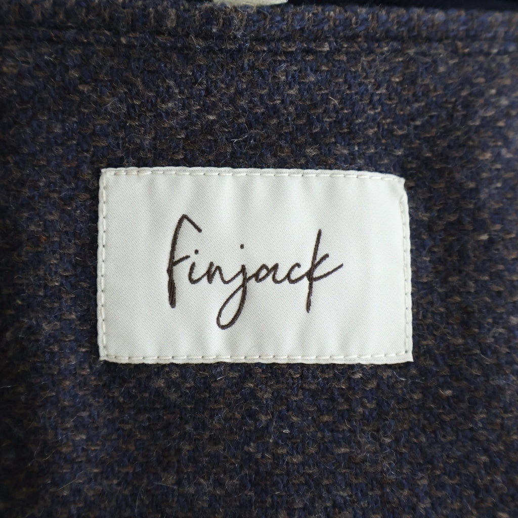 その他(ソノタ) Finjack(フィンジャック) カシミヤ 2Bテーラードジャケット ネイビー/ブラウン FIN-SP29
