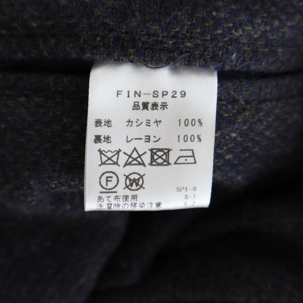 その他(ソノタ) Finjack(フィンジャック) カシミヤ 2Bテーラードジャケット ネイビー/ブラウン FIN-SP29
