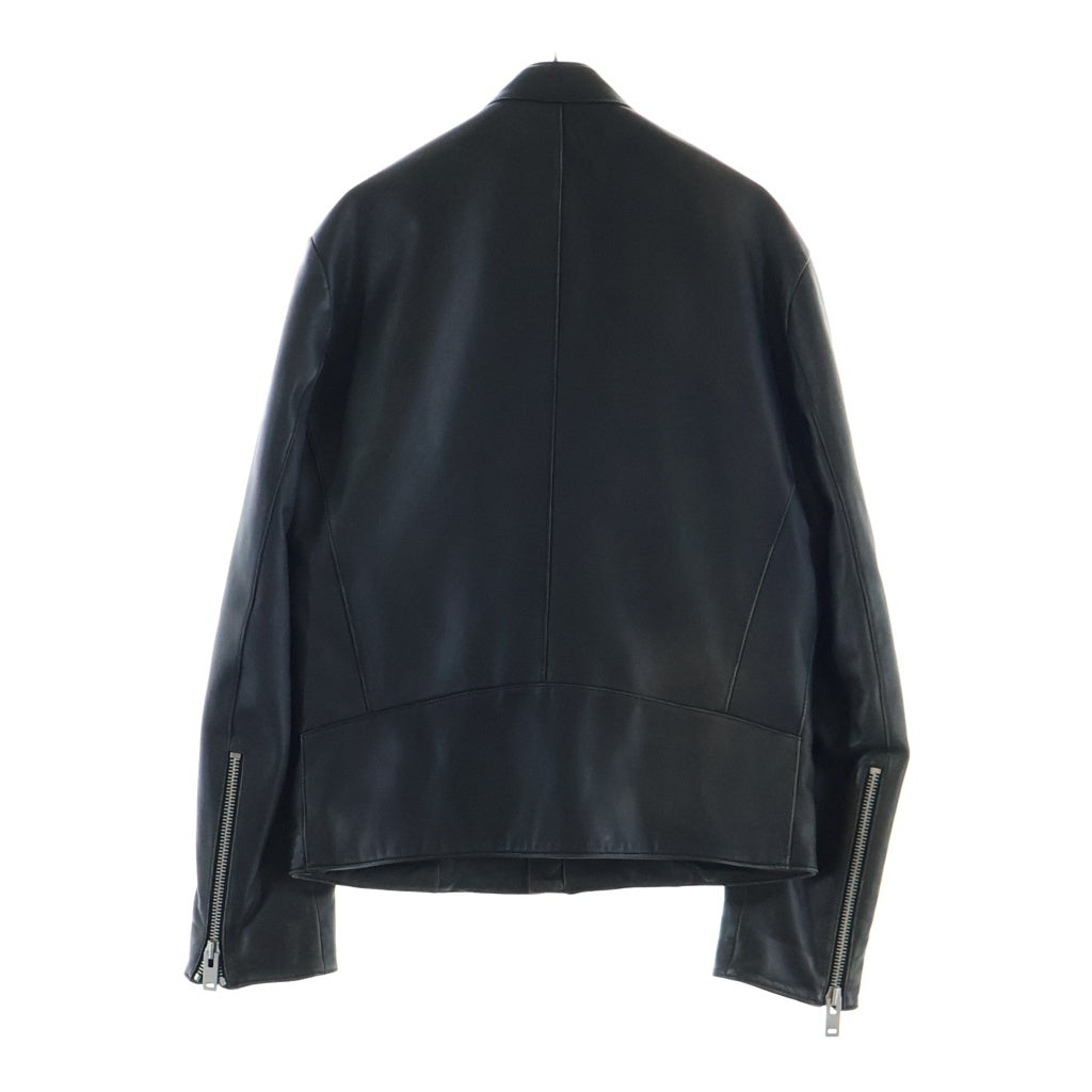 Maison Margiela(メゾンマルジェラ) 16AW 5ZIP LEATHRE RIDERS JACKET 八の字 レザー シングル ライダース ジャケット ブラック S50AM0268 SX9858