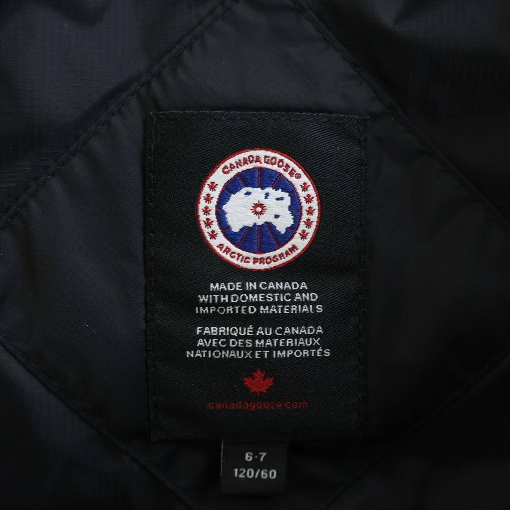 CANADA GOOSE(カナダグース) SHERWOOD HOODY シャーウッドフーディ ダウンジャケット キッズ ブラック