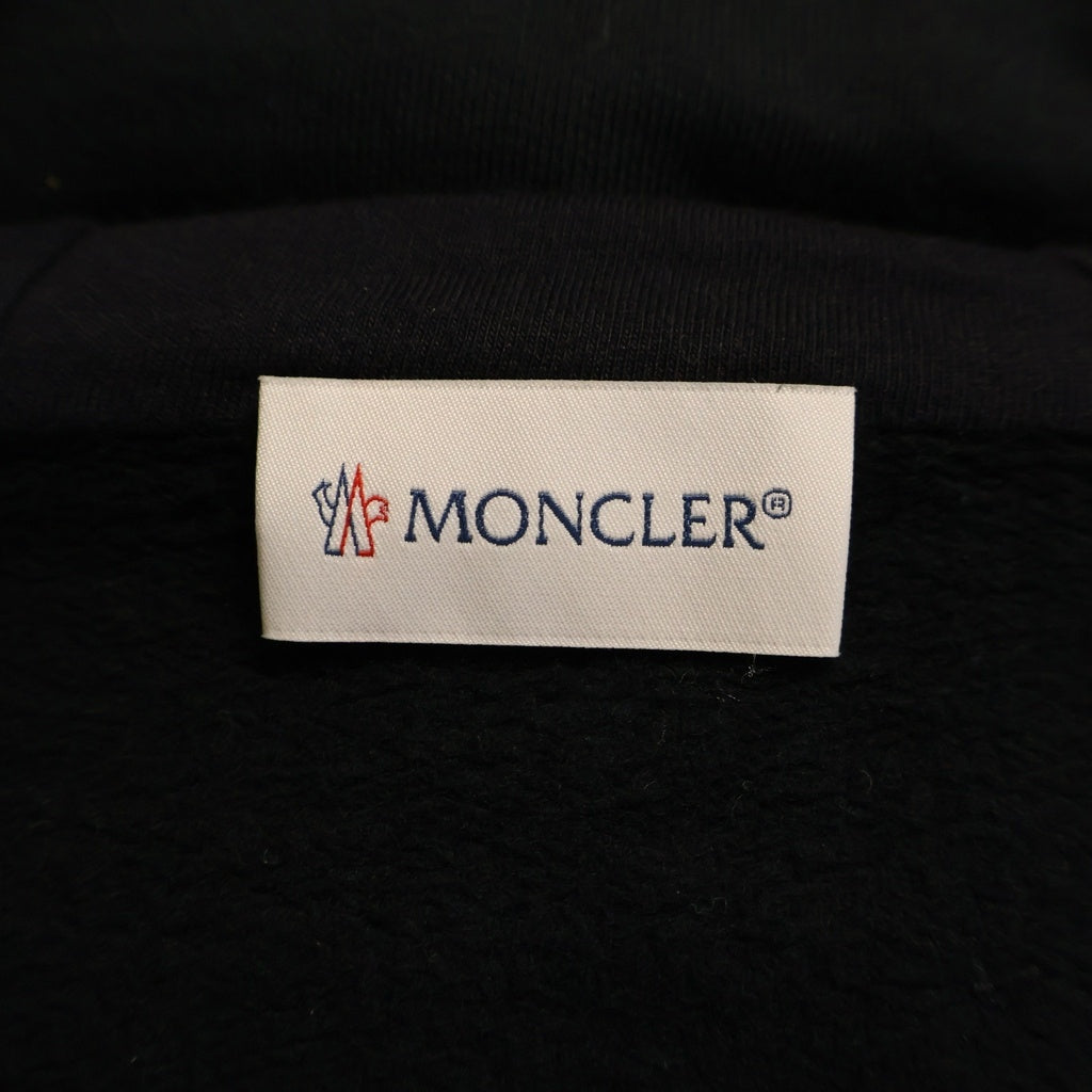 MONCLER(モンクレール) Felpa Zippata Con Cappuccio ジップアップ パーカー ダウン切替 キッズ ブラック J29548G0000