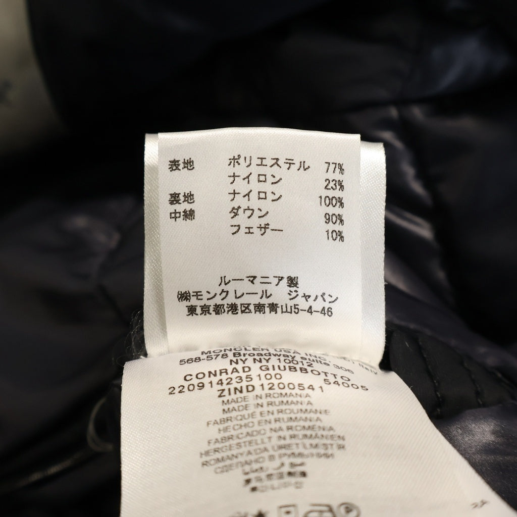 MONCLER(モンクレール) CONRAD GIUBBOTTO コンラッド ダッフルコート型 ダウンコート ブラック 220914235100