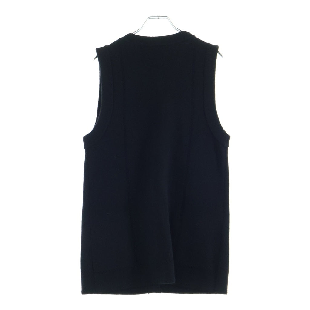 CHANEL(シャネル) Cashmere Knit Vest カシミヤニットベスト マトラッセ4ポケット ブラック P77855K11239 レディース