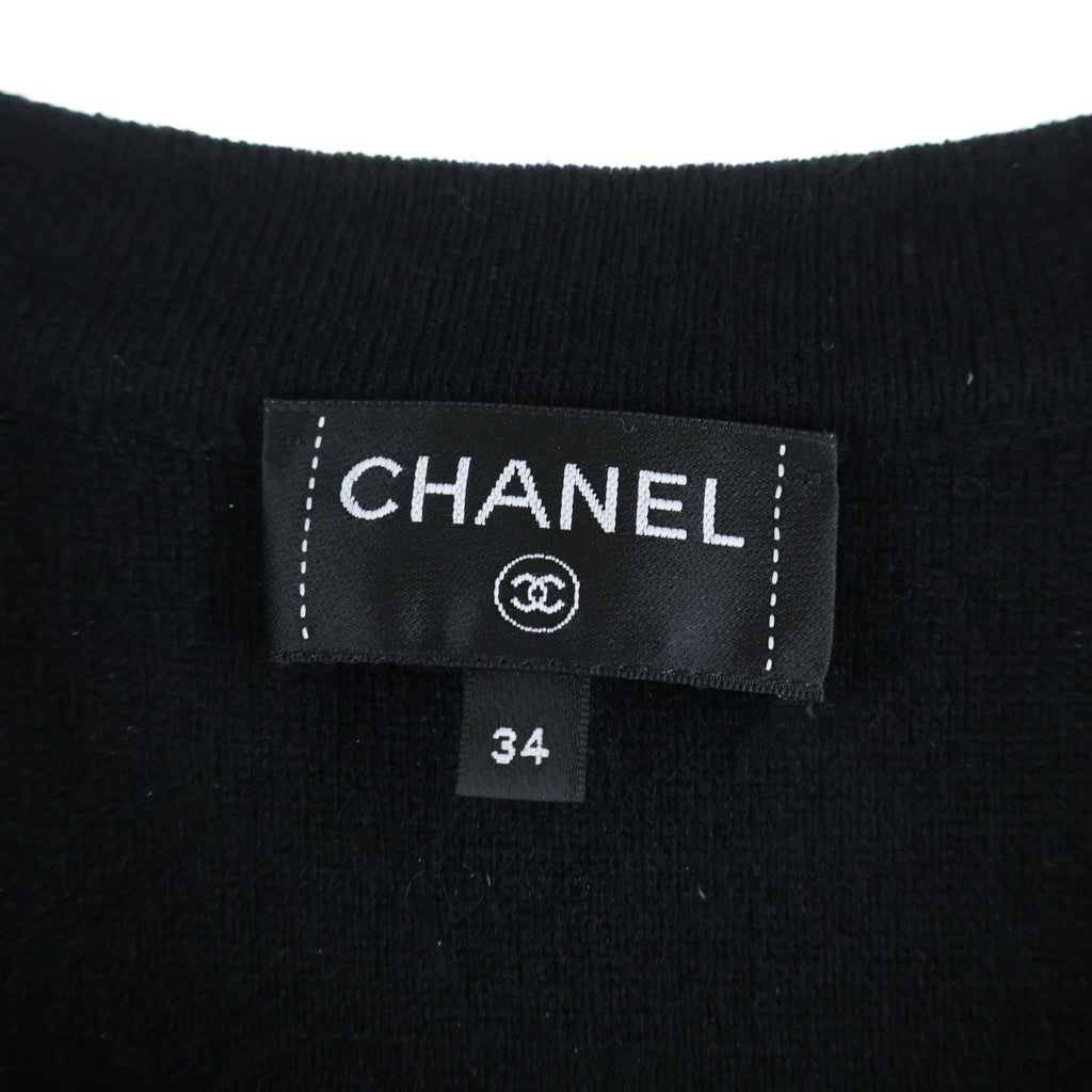 CHANEL(シャネル) Cashmere Knit Vest カシミヤニットベスト マトラッセ4ポケット ブラック P77855K11239 レディース