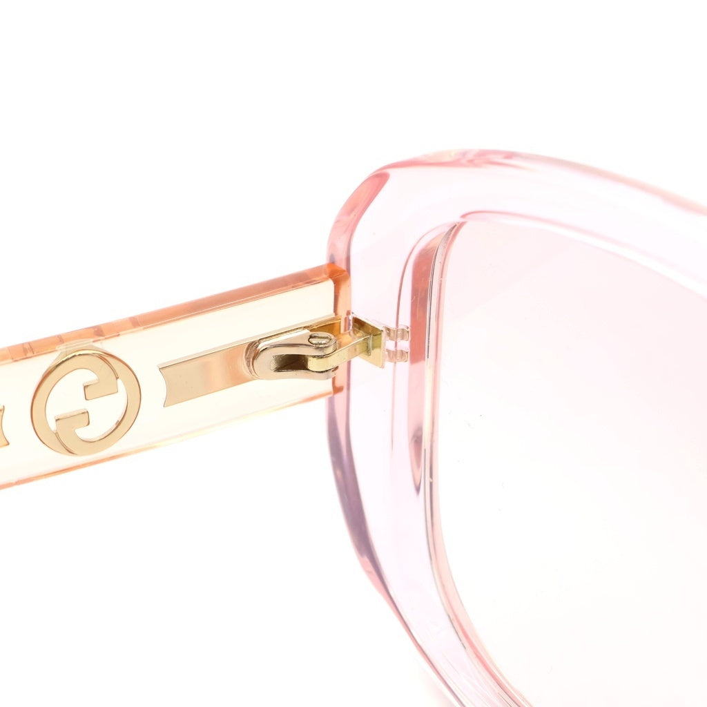 GUCCI(グッチ) ブロンディ バタフライフレーム サングラス アイウェア メガネ 眼鏡 クリアピンク GG1557SK レディース