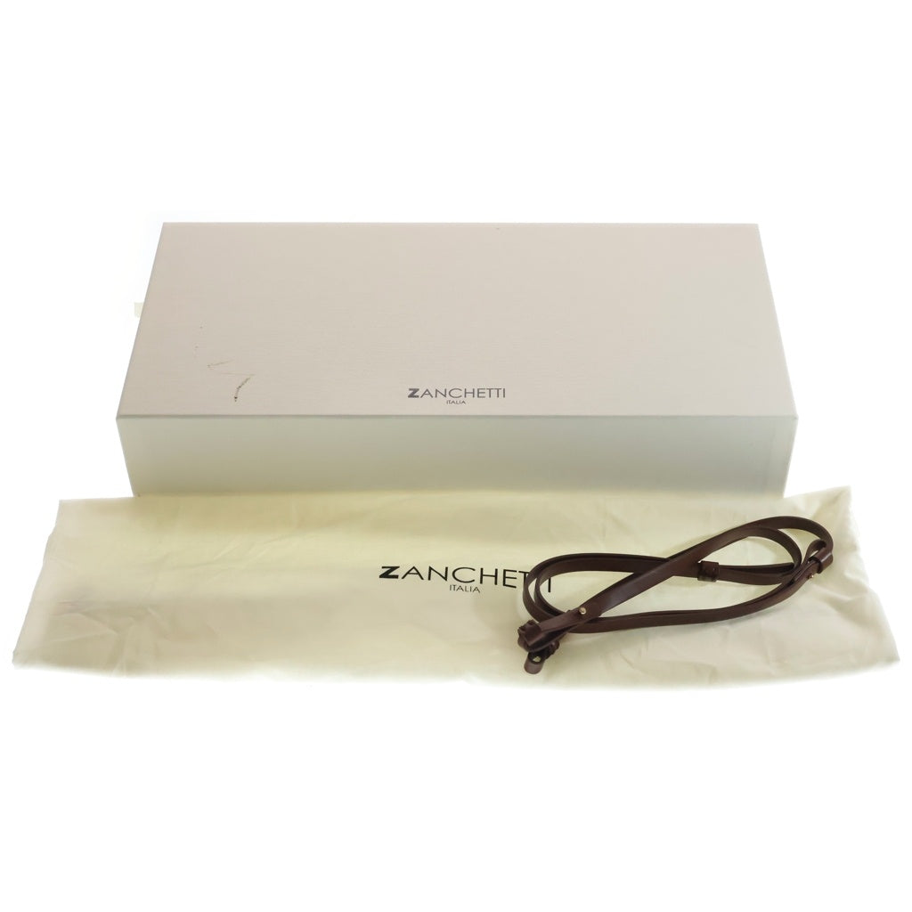 ZANCHETTI(ザンチェッティ) アムレット ハンドバッグ 2way ショルダー レザー ブラウン レディース
